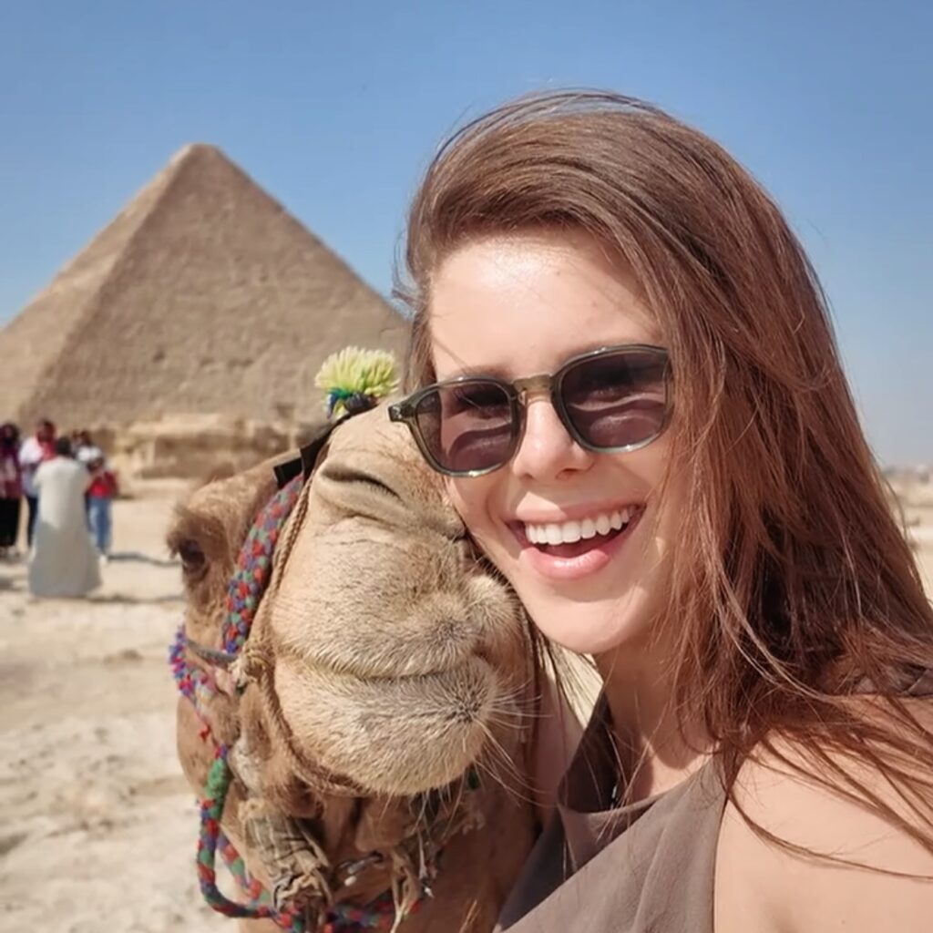 Alexa's photo in Egypt with a Camel